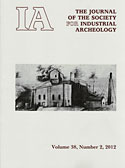 The Journal for the Society of Industrial Archeology